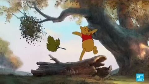 Image from France 24’s report on Winnie-the-Pooh’s 100th anniversary